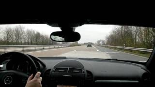 Mercedes SLK200 driven onto the Autobahn 1 [upl. by Soll]