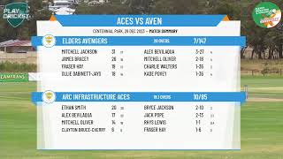 AampDCA  Senior Men Southern Smash T20  Rd1  Arc Infrastructure Aces v Elders Avengers [upl. by Savanna]