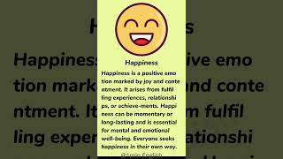 Happiness  Learn English Through Story  English listening Practice shorts [upl. by Zenobia419]