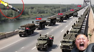 1 hour ago Ukrainian BGM 71 TOW Missiles Destroy Hundreds of North Korean Ammunition Truck Convoys [upl. by Ahsinel]