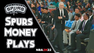 NBA 2K22 Spurs Money Plays Playbook Tutorial For Current amp Next Gen MyTeam MyLeague amp Play Now [upl. by Sandberg526]