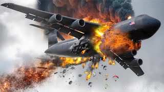 A US C130 plane carrying 400 paratroopers was shot down by Russia in the Donetsk region [upl. by Fraya]