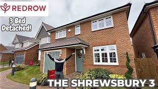 INSIDE REDROW THE SHREWSBURY 3 FULL Show Home Tour Stone Hill Meadow  New Build UK [upl. by Ahsieker]