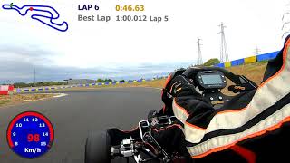 KZ2 inboard avec Thomas  circuit Kartland MoissyCramayel 2019 [upl. by Yasnil301]