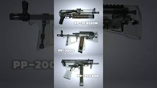 PP2000 vs PP91 Kedr vs PP19 Bizon Comparing Russian Submachine Guns [upl. by Aehsa]