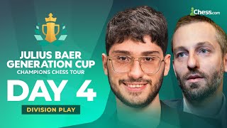 Magnus v Levon amp Alireza v Grischuk In Winners SF Julius Baer Generation Cup DIV I [upl. by Kinnie]