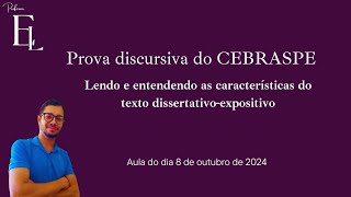 Aula 4  Lendo e entendendo as características do texto dissertativoexpositivo [upl. by Naji]