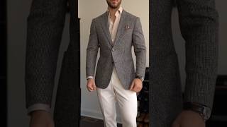 How To Style Mens Grey Suit Jacket [upl. by Roshan]