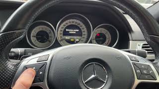 2016 MERCEDES E220 tyre pressure reset [upl. by Azal]