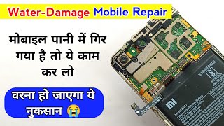 WaterDamage Mobile Repair । मोबाइल पानी में गिर गया है तो ये काम कर लो । Mobile water damage [upl. by Annaeirb]