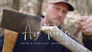 Axe Tricks for Survival and Bushcraft [upl. by Emory]