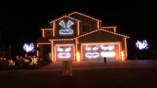 This is Halloween  Riverside Light Show House 2015 [upl. by Ikaz]