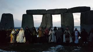 Stonehenge Winter Solstice Druid Ceremony [upl. by Orofselet]