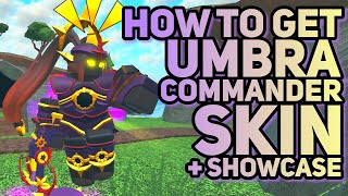 HOW TO GET UMBRA COMMANDER SKIN  Showcase  Tower Defense Simulator [upl. by Stover]