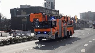 Verkehrschaos und über die Gegenfahrbahn Löschzug der BF Offenbach [upl. by Chrisman]