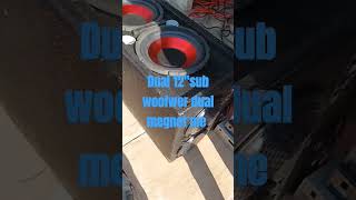 Dual megnet sub woofer 12quotguruaudioproduction viralshorts viralvideo [upl. by Patman]