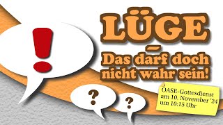 Livestream OASE Gottesdienst aus Crimmitschau am 10112024 [upl. by Adnocahs]