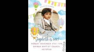 Japheths 1st Birthday Celebration [upl. by Raseac]