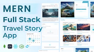 Full Stack Travel Story App Using MERN Stack  MongoDB Express React Nodejs  MERN Project [upl. by Aicemaj]