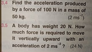 Class 9  Physics Chapter 3  Numerical 34 and 35 [upl. by Fallon]