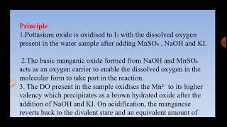 Estimation of Dissolved oxygen by Winklers azide method [upl. by Alleacim]