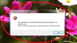 Fix Visual C Problem Runtime Library Error quotCMD TRICKquot [upl. by Caputto]