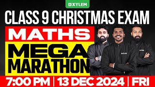 Class 9 Christmas Exam  Maths  Mega Marathon  Xylem Class 9 [upl. by Egidius698]