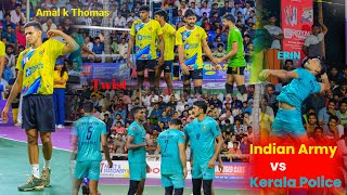 KV SUDHEESH VOLLEY 2024 🔥 INDIAN ARMY vs KERALA POLICE 🔥 0912024 First Set 🔥 Powerful Match 🏐 [upl. by Eenyaj]