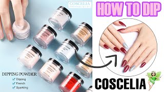 HOW TO FILL NAILS WITH DIP POWDER for Beginners ✨ Coscelia Nail Tutorial 📚✅ [upl. by Yerd302]