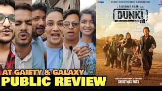 Dunki Movie PUBLIC REVIEW at Gaiety Galaxy  SRK  Rajkumar Hirani [upl. by Noryt]