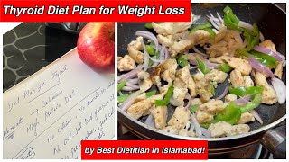 Thyroid Diet Plan for Weight Loss  A Diet Plan by Best Dietitian in Islamabad [upl. by Yhtur]