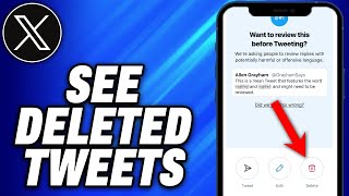 How To See Deleted Tweets on X 2024  Easy Fix [upl. by Akirdna]