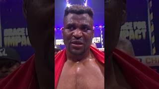 🥹 Emotional Francis Ngannou interview after defeating Renan Ferreira at battleofthegiants [upl. by Culberson376]