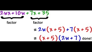 Factoring axsquared  bx  c  Module 81 Part 4 [upl. by Lenette]