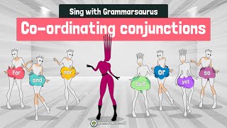 Sing with Grammarsaurus  Coordinating Conjunctions FANBOYS [upl. by Ydnab]