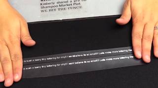 How to cut Small Fonts and Micro Fonts on Vinyl [upl. by Nanny649]