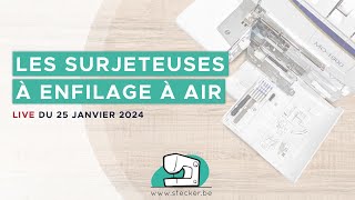 Comment fonctionne lenfilage à air sur une surjeteuse [upl. by Nilpik]