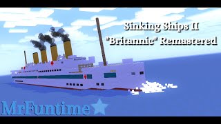 Sinking Ships II quotBritannicquot Minecraft Animation Remastered [upl. by Ahsain]