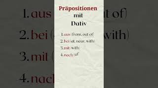 Präpositionen mit Akkusativ und Dativ dativ akkusativ deutsch learngerman [upl. by Allemrac]