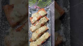 Salmon In Creamy Garlic Sauce Recipe  Salmon Recipe Malayalam  Bincy’s Kitchen shortsvideo [upl. by Nahshon]