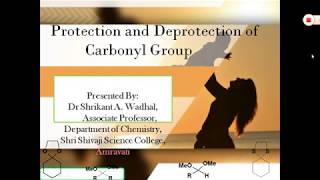 Protection and deprotection of carbonyl group [upl. by Hobbs651]