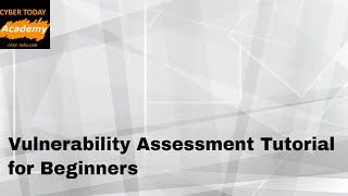 vulnerability assessment tutorial for beginners [upl. by Gall110]