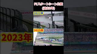 【F1】スタートシーン比較 鈴鹿サーキット 2022年·2023年 [upl. by Aihsenat]