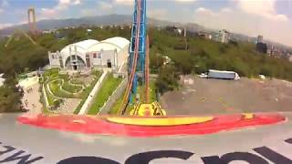 Superman El Último Escape  Six Flags México Roller Coaster POV 2017 [upl. by Aneerehs549]