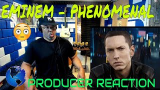 Eminem Phenomenal Official Video  Producer Reaction [upl. by Aihsotan]