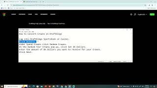 How to Convert Crowns on Draftkings [upl. by Peterson]