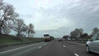 Driving On The M6 Motorway From J18 Middlewich To J17 Sandbach Cheshire East England [upl. by Laekim]