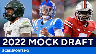 2022 NFL Mock Draft Washington gets QB of future Dolphins add another star WR  CBS Sports HQ [upl. by Sigismondo]