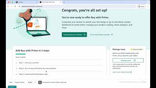 How to launch Buy with Prime from Amazon Seller Central  Widget version [upl. by Lev]