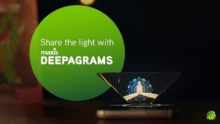 Deepagrams Maxis’ First Deepavali Hologram [upl. by Laehplar]